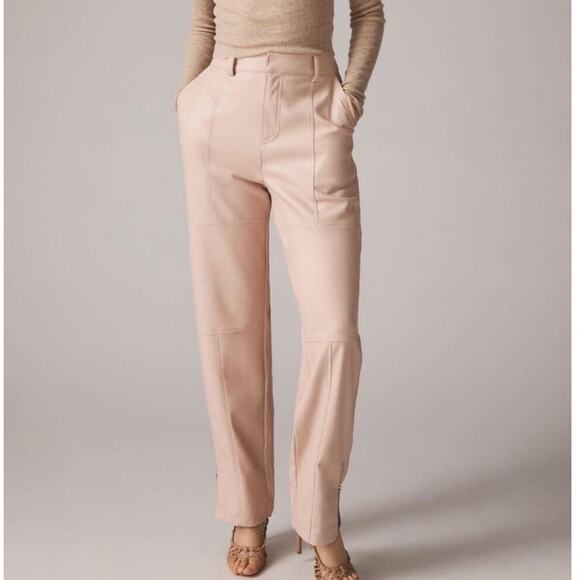 Avec Les Filles Pants - Avec Les Filles Anthropologie Blush Faux Leather Pants - 2